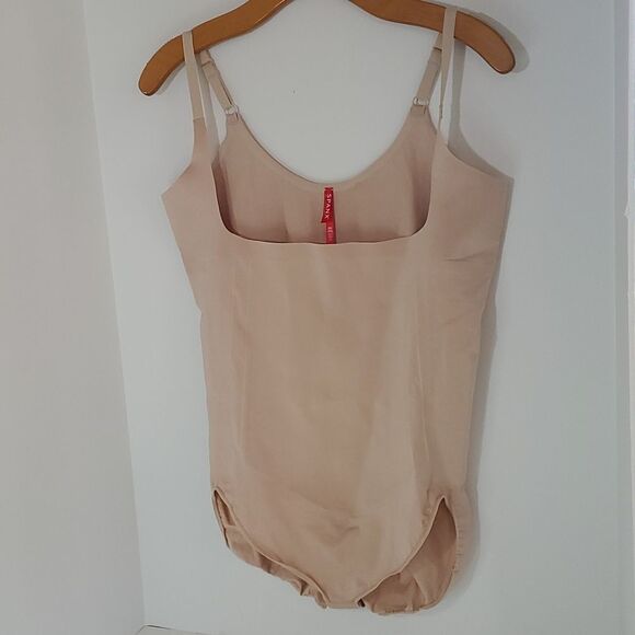 Spanx OnCore Open-Bust Panty Bodysuit Nude Size 3X Like New - Picture 1 of 7